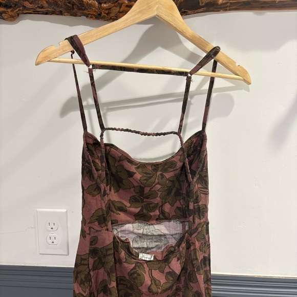 Free People Pink and Olive Mini Dress - Picture 5 of 13
